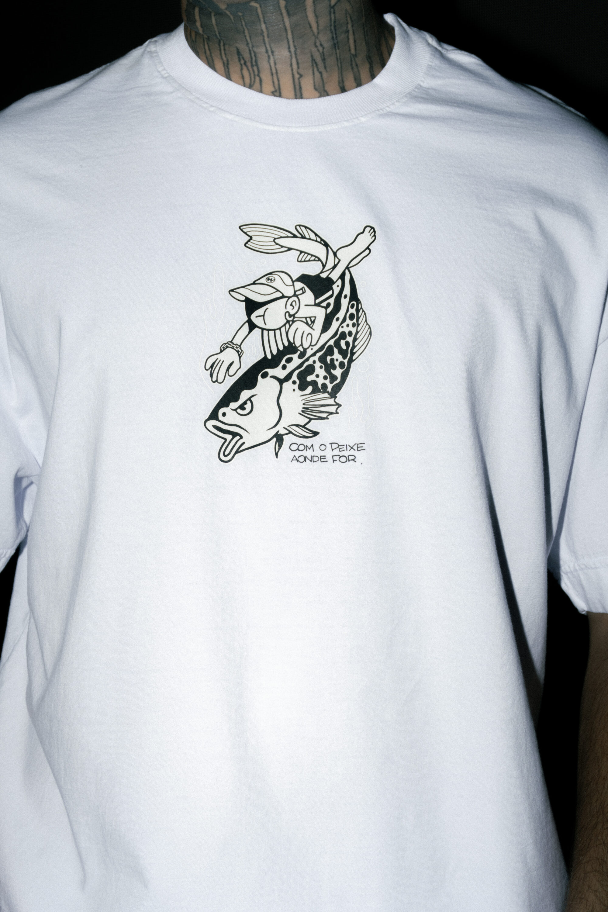 Camiseta Over Box Fit - Com o Peixe Aonde For - Imagem 7