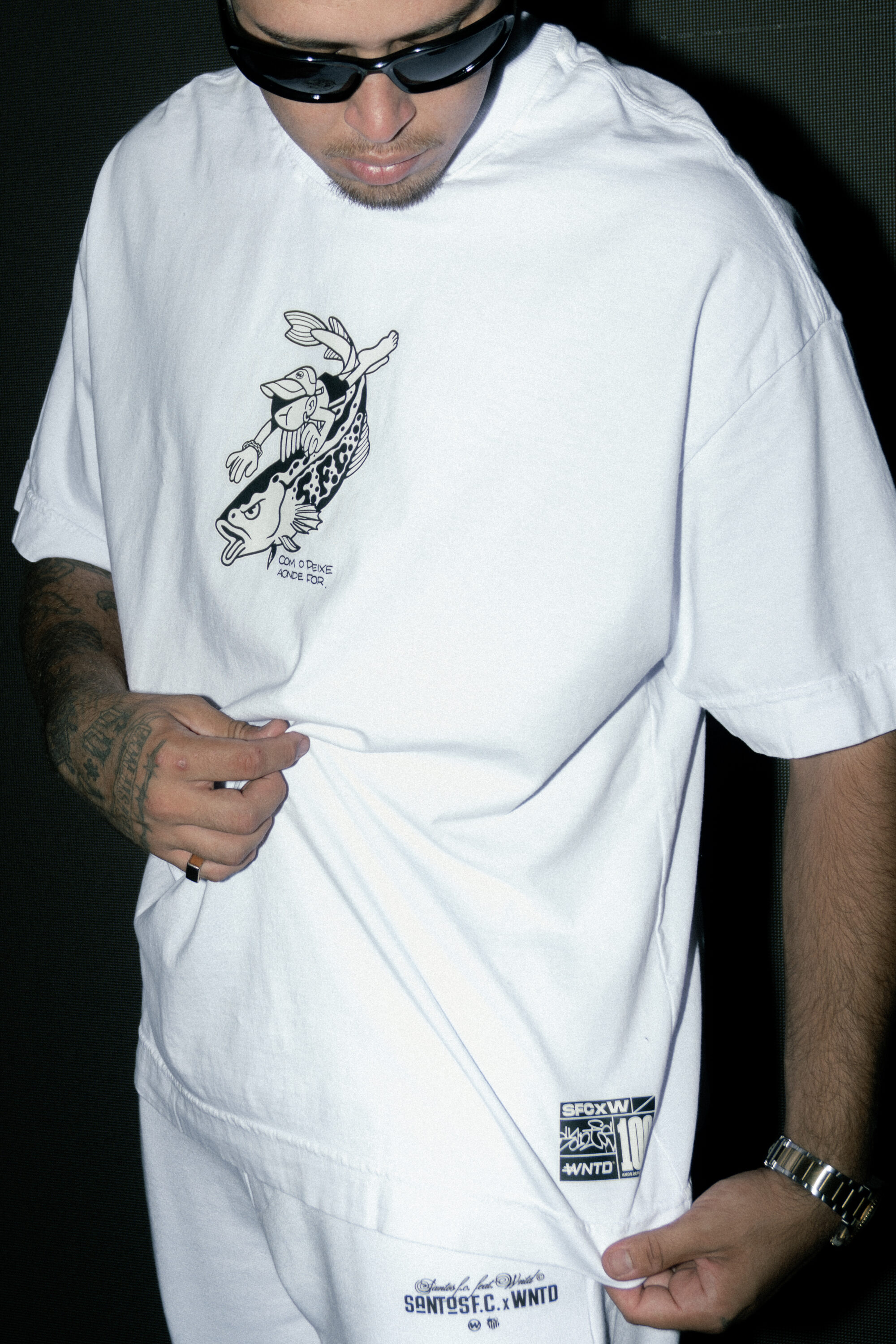 Camiseta Over Box Fit - Com o Peixe Aonde For - Imagem 3